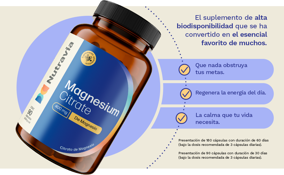 Citrato de Magnesio Nutravia